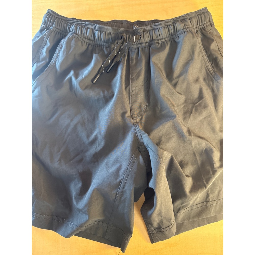 Kenneth Cole Mens Performance Athletic Shorts Black Drawstring Size Medium